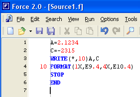 E Alan Bildirim Deyimi Gerçel sayıların üslü formda giriş ve çıkışlarında kullanılır.
