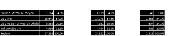 KÜRESEL EKONOMİDE SÖZ SAHİBİ, YÜKSEK KATMA DEĞER ÜRETEN, YENİLİKÇİ VE YARATICI EKONOMİ oranı ise Türkiye genelinin çok altında, %1,1 seviyesindedir.