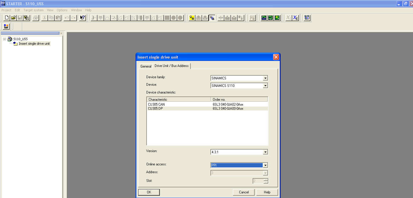 Daha sonra PC haberle me ayarları için Options bölümünden yukarıda gösterildiği ekilde Set PG/PC interface seçilir.