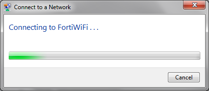 Kullanıcı Ayarları Kablosuz kullanıcıları FortiWiFi isimli istasyonu listelerinde göreceklerdir.