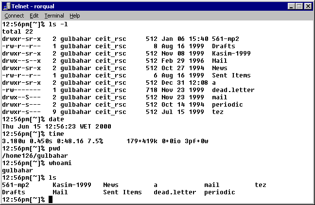 Uzaktan Erişim (Telnet) Yönlendirici Bağlanılmak istenilen sistem Herhangi bir sistemde kullanıcı kodu olan