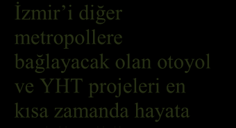 Anadolu topraklarındaki ilk demiryolu hattının 1866 yılında İzmir-Aydın arasında işletmeye alınmış olması sebebiyle İzmir in demiryolu ulaşımında öncü ve farklı bir yeri vardır.