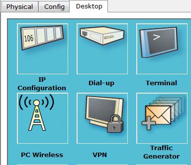 4.3. Kablosuz Cihaz Ağ Ayarları Bu işlem tamamlandıktan sonra dizüstü bilgisayarın (Laptop1) masaüstü sekmesinde bulunan PC Wireless programı