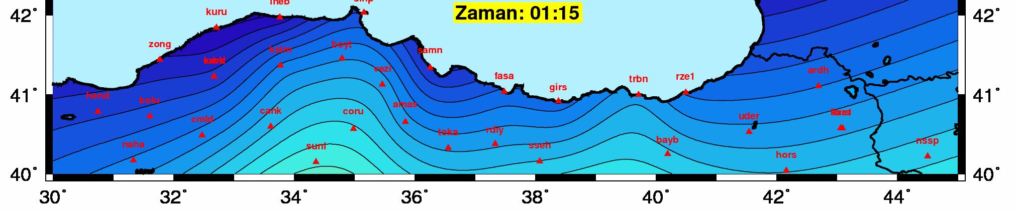10-22 Temmuz 2009 tarihlerinde Bart n, Zonguldak ve Rize ba ta olmak üzere Karadeniz bölgesinin büyük k sm nda görülen sa anak ya lar n ayn bölgedeki TUSAGA-Aktif a na ait GPS istasyonlar ndan elde