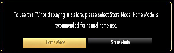 First Time Installation When turned on for the first time, the language selection menu appears. The message Welcome please select your language!