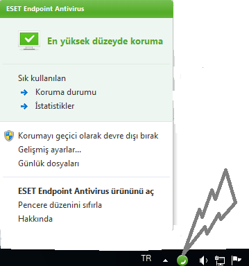 16) işaretlenmiş olan görev çubuğunda dönen bir simge göreceksiniz bu simge döndüğü süre boyunca güncelleme işlemi