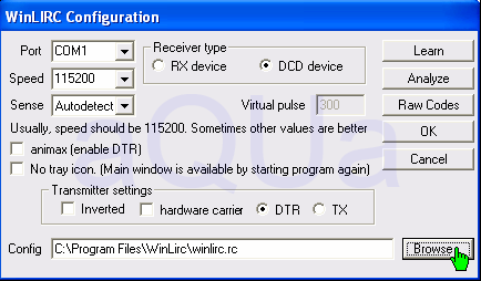 Kumanda ve ProgDVB için Kolay Kurulum 1. Bilgisayarınızın C:\ Sürücüsündeki Program Files klasörüne Winlirc adında bir klasör oluşturun.