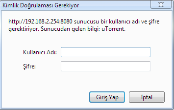 4. Cihazınızın USB portuna USB diskinizi taktıktan sonra cihazınızın menüsünü yenileyerek ana sayfa üzerinde ekrana gelen BitTorrent İstemcisi seçeneğine tıklayınız. 5.