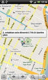 172 HTC Desire ınız Kullanım kılavuzu Yön bulma Google Maps uygulamasını, gitmek istediğiniz yere doğru ayrıntılı yönlendirmeler almak için kullanın.