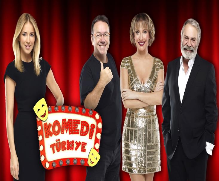 Komedi Türkiye Yeni Bölümleriyle TV 8 de Gani Müjde, Gülse Birsel ve Haluk Bilginer in jüri koltuğunda oturduğu, sunuculuğunu Burcu Esmersoy un üstlendiği program yayın akışından