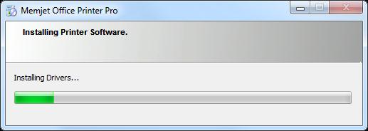 Yazıcınızı kurma 9. Sonrasında sürücü yükleniyor ekranı görüntülenir ve arka planda yükleme işlemi başlar. Windows XP de ise aşağıdaki ekran görüntülenir.