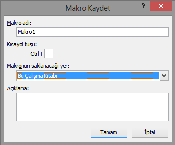 Tamam a tıkladığınızda şeritte Geliştirici isimli yeni bir şerit başlığı eklendiğini göreceksiniz. Makro kaydetmek için; Geliştirici sekmesine tıklayın.