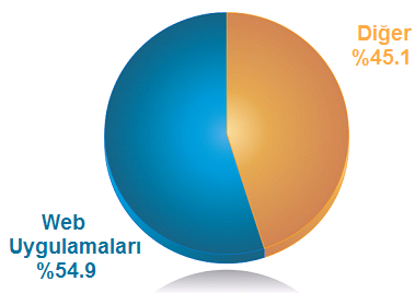 Web Tehditleri En Büyük Rolü Oynamakta Web Uygulama Açıkları 2008 Yılı için Web Uygulamalarında %54.