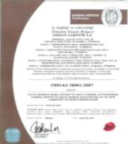 Kalite Belgeleri ISO 9001: Kalite Yönetim Sistem Belgesi ISO 10002: MüĢteri Memnuniyeti ve ġikayet Yönetimi Sertifikası ISO 14001: Çevre Yönetimi