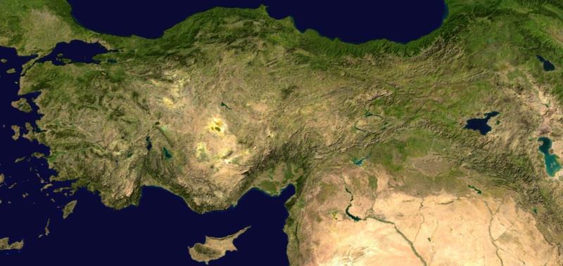 Türkiye, uzaydan Ġstanbul Ankara Nüfus: 74 milyon