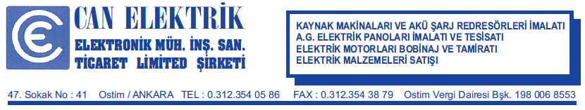 RTR-24 24 VOLT 10 AMPER AKÜ ŞARJ REDRESÖRÜ 25.5 31 27 AĞIRLIK: 11 Kg BESLEME GERİLİMİ: 220 volt 50 hz.(ac) GÜÇ: 300 watt ÇIKIŞ GERİLİMİ: 12-24 volt dc (ayarlanabilir).