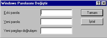 Kullanıcı Bilgileri Katmanı: Bu pencerede kullanıcıya iki seçenek sunulmuģtur.
