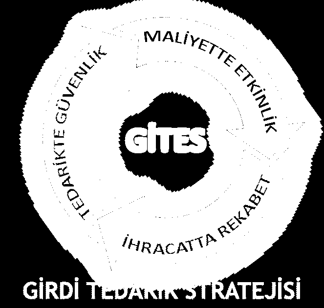 GİTES- AMAÇ Girdi Tedarik Stratejisi Tüm tedarik zincirinde tedarik sürekliliği ve güvenliği ile ihracatta sürdürülebilir küresel rekabet