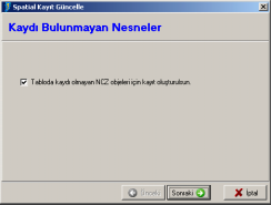 Gelen penceredeki sekme işaretli iken Sonraki adõmõna geçelim. Buradaki seçenek işaretli iken Bitir ile işlemi tamamlayalõm.