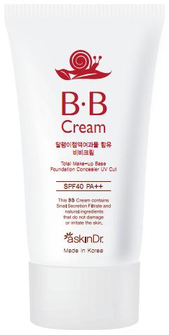 <BB크림> Snail BB Cream 일본 드러그 스토어에서 판매 중 인 askindr 달팽이 점액 여과 물 성분 함유 BB 크림 3중