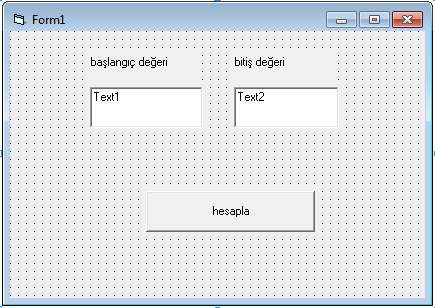 Uygulama 24) Ekranda m den n kadar sayıların toplamının ortalamasını alan Visual Basic programını yazın.