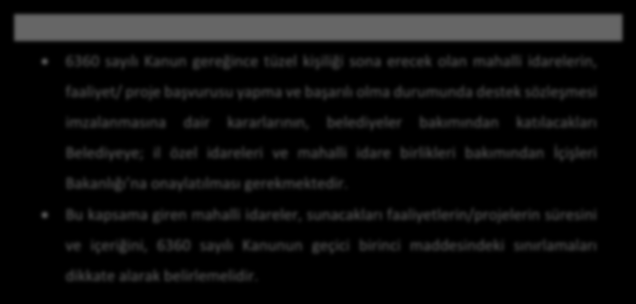 Projenin hazırlığından ve yönetiminden (eğer varsa ortakları ile birlikte) doğrudan sorumlu olması, aracı olarak hareket etmemesi.