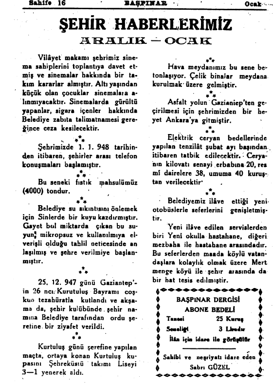 125 Resim 4.2. Başpınar Dergisi