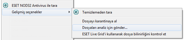 4.5.6 İçerik menüsü Bir nesne sağ tıklatıldıktan sonra İçerik menüsü görüntülenir. Menü, bir nesneyle ilgili gerçekleştirebileceğiniz tüm eylemleri listeler.