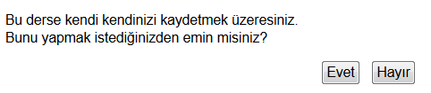 Uzaktan eğitim Sistemi ile verilen dersler Ders Kategorileri başlığının altında yer