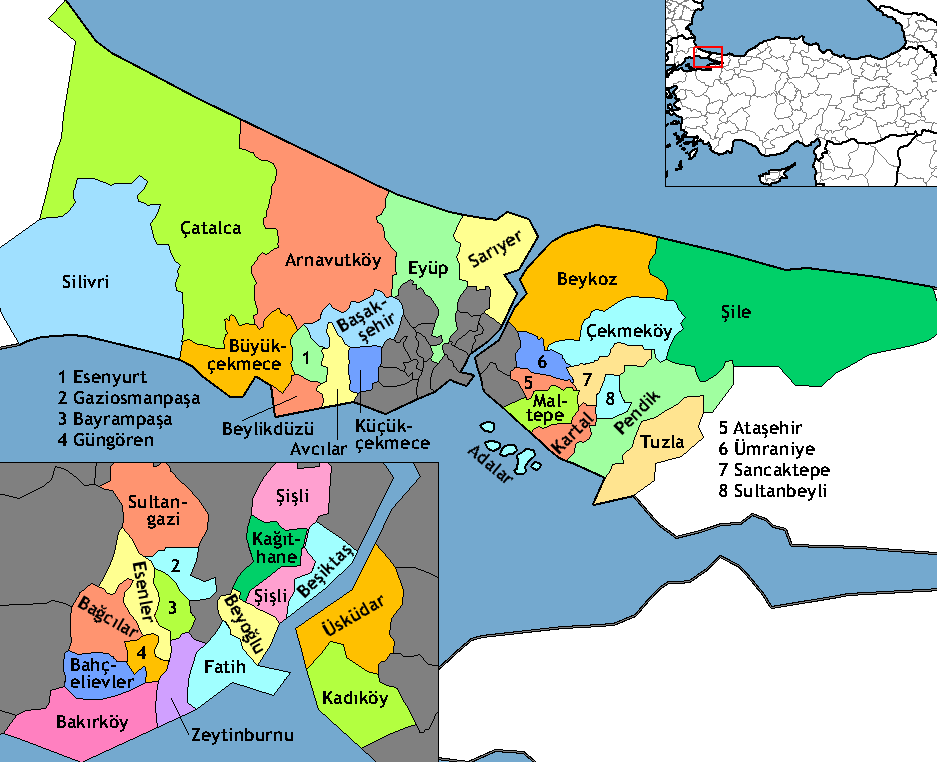 İstanbul Boğazı, Karadeniz i, Marmara Denizi yle birleştirirken; Asya Kıtası yla Avrupa Kıtası nı birbirinden ayırmakta ve İstanbul kentini de ikiye bölmektedir.