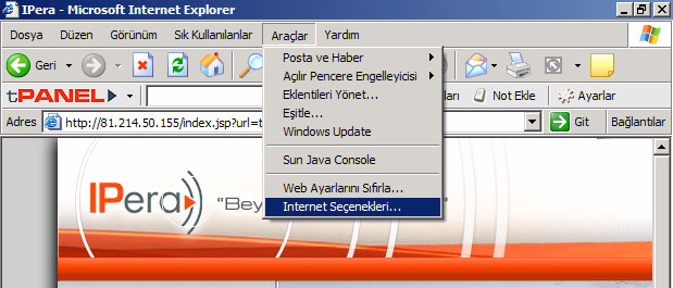 Programların Internet Explorer içinde çalışması, kurulum ve güncelleme işlemlerini çok kolaylaştırmaktadır.