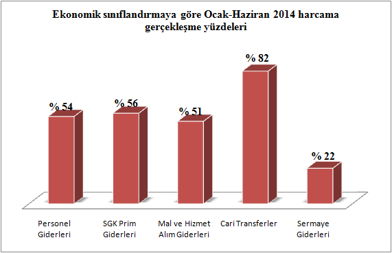 FAALİYETLER Üniversite Bütçesi Ocak-Haziran 2014 2014 Mali Yılı Üniversite bütçesi 140.286.000 TL olarak belirlenmiştir.