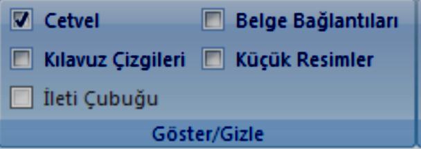 (E) Sayfa genişliği: Sayfanın genişliği, pencerenin genişliğiyle eşleşecek şekilde belgeyi yakınlaştırmaya yarar.