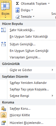 En Uygun Genişlik/Yükseklik Bunlar dışında en uygun genişlik ve en uygun yükseklik ayarları da yapılabilmektedir.