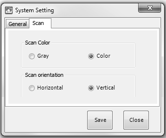 3. Windows Başlat (Start) menüsünden IRIScan Direct uygulamasını başlatın. 4. IRIScan Direct ayarlarını belirlemek için Ayarlar (Settings) simgesine tıklayın. IRIScan Direct'in gösterim dilini seçin.