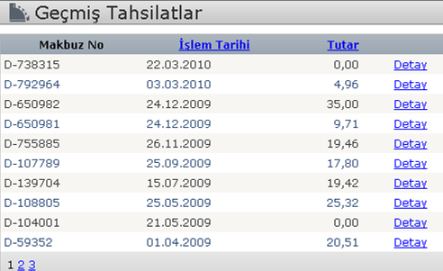 2.Adım: Sanal klavye yardımı ile kart bilgileri girişi yapılır ve devam butonu tıklanır. B 2) Geçmiş yıllara ait tahsilâtlar görüntülenir. 1.