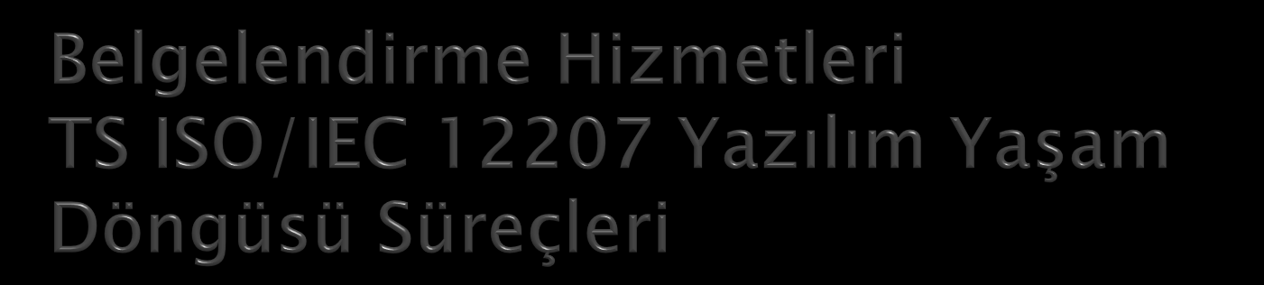 Yazılım endüstrisi tarafından kaynak gösterilebilecek, yazılım yaşam döngü süreçleri için ortak bir çerçeve oluşturur.