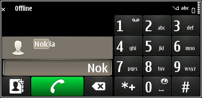 Telefon 43 Uluslararası aramalar için kullanılan + karakterini girmek için * öğesini iki kez seçin. 2 Aramayı yapmak için, öğesini seçin. 3 Aramayı bitirmek için, öğesini seçin.