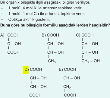Esterler LiAlH4 gibi indirgeyici maddelerle indirgenme tepkimesi verirler. Esterler indirgendiğinde alkoller oluşur. X:Etil formiyat(etil metanoat) Bu bir indirgenme tepkimesidir.