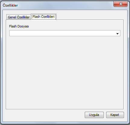 Arka Plan Resmi: Flash kutusuna arka plan resmi ekler. Sol: Flash kutusunun slayt sayfasındaki sol taraftan uzaklığını verir. Üst: Flash kutusunun slayt sayfasındaki üst taraftan uzaklığını verir.