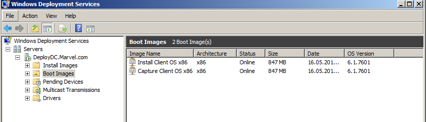 Capture Image için Boot Images bölümü üstünde sağ tıklayıp tekrar Add Boot Image diyoruz. Karşımıza gelen pencereden Browse ye tıklayıp daha önce oluşturduğumuz CaptureClienOSx86.