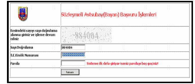 Kullanıcı Parolasını unutan adaylar mesai saatleri içerisinde 0312 464 51 10 numaralı telefonu arayarak yardım alabileceklerdir.