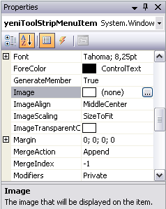 VISUAL STUDIO.NET ve FORM UYGULAMALARI Menü Oluşturmak -MenuStrip Araç kutusundan (ToolBox) MenuStrip öğesini seçip forma eklenerek menü oluşturulur.