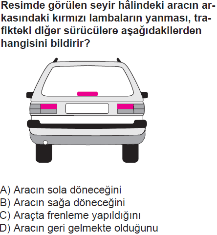 17 1-Aşağıdakilerden hangisi aydınlatma sistemi parçasıdır?