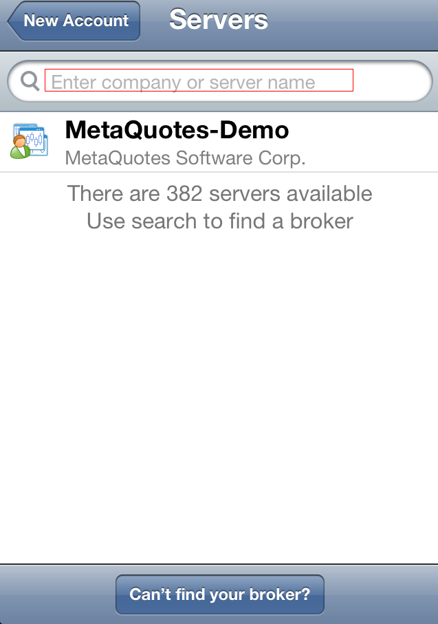 Gelen Servers ekranına search alanına Gedik yazılır.