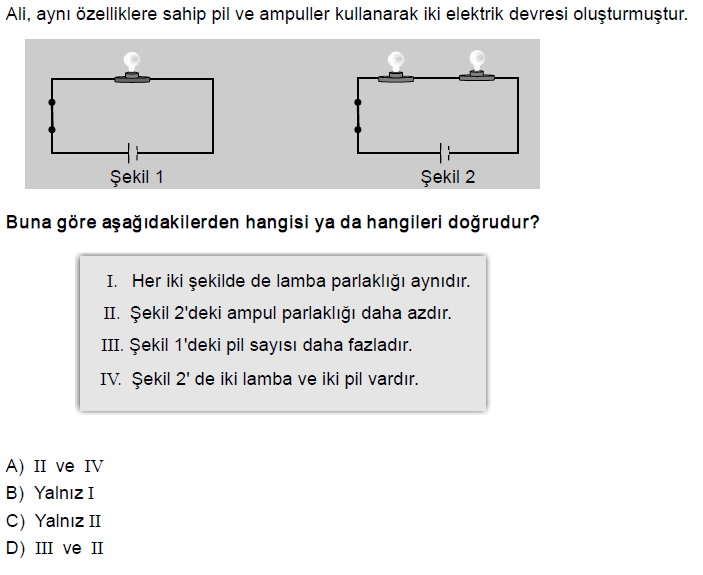 2014 KGS 2 Fen ve Teknoloji Testi 8.