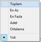 3- Bu kısımda Liste(Grid) ekranının tasarımını yapabilirsiniz. Belirli bir alana göre gruplama ve/veya sıralama yapabilirsiniz ayrıca sütun alanlarının yerlerini de sürükleyerek değiştirebilirsiniz.