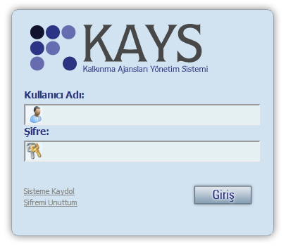 KAYS Kalkınma Ajansları Yönetim Sistemi İZKA ya yapılacak proje