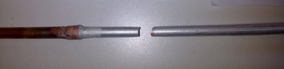 Zn/Al kaynağı ile bağlantı Copper tube Alümiyum Bakır Kaynağı TALOS DUAL