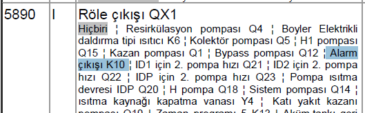 Aşağıdaki parametreler ile de UX çıkışındaki değerin kontrolü ve testini gerçekleştirebilirsiniz. RVS63 kontrol cihazına bina otomasyon sisteminden kumanda edilebilir mi?